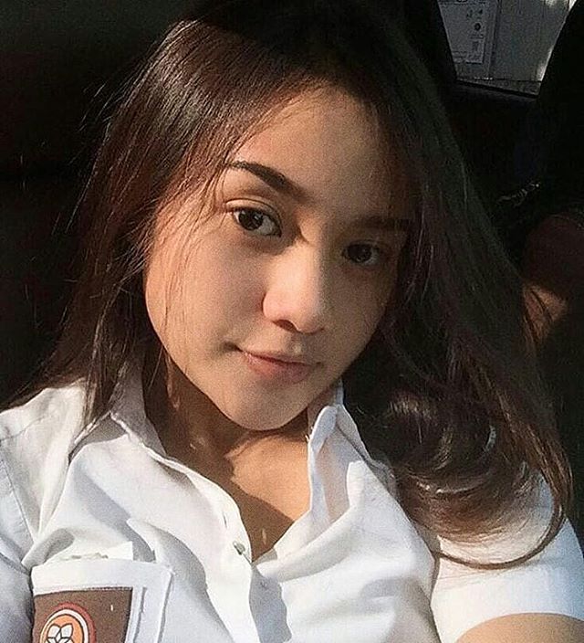 cewek abg sma seragam selfie cantik
